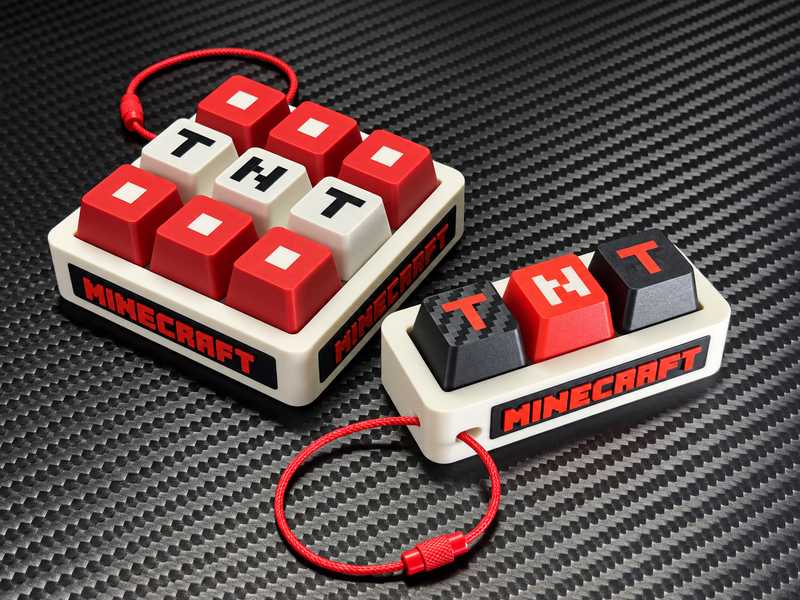 Minecraft TNT Clicker & Keychain