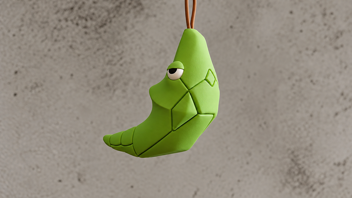 Metapod Keychain Pouch